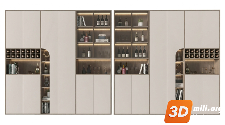 Wine cabinet Skp Files
